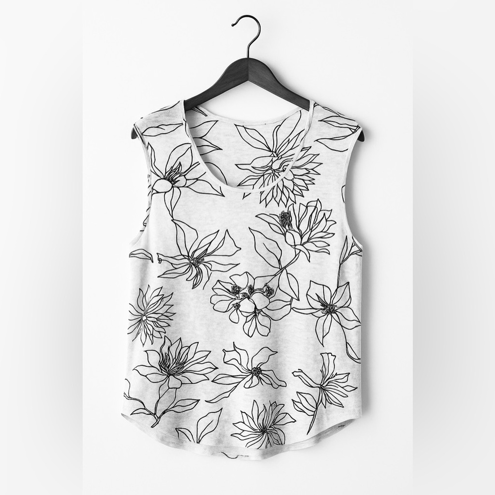 Brende Made in Portugal pure linen sleeveless top L nwt